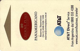 Hotel Keycard Crowne Plaza Buenos Aires Argentina Front