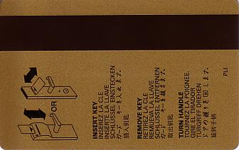 Hotel Keycard Crowne Plaza Columbus U.S.A. Back