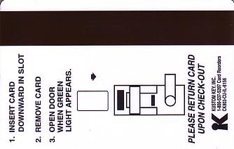 Hotel Keycard Crowne Plaza Chicago U.S.A. Back