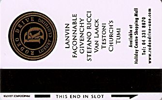 Hotel Keycard Crowne Plaza Dubai United Arab Emirates Back