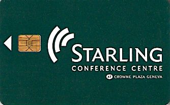 Hotel Keycard Crowne Plaza Geneva Switzerland Front