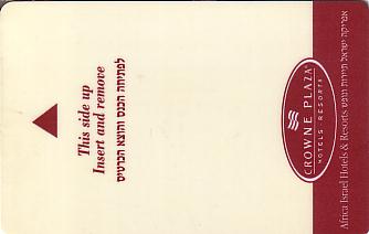Hotel Keycard Crowne Plaza  Israel Front