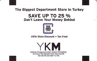 Hotel Keycard Crowne Plaza Istanbul Turkey Front
