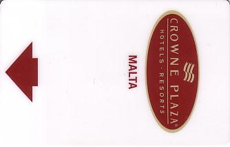 Hotel Keycard Crowne Plaza  Malta Front
