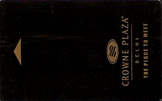 Hotel Keycard Crowne Plaza New Delhi India Front