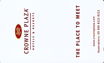 Hotel Keycard Crowne Plaza Paris France Front
