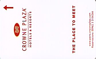 Hotel Keycard Crowne Plaza Petra Jordan Front
