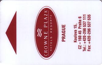 Hotel Keycard Crowne Plaza Prague Czech Republic Front