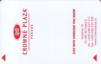 Hotel Keycard Crowne Plaza Prague Czech Republic Front