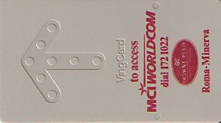 Hotel Keycard Crowne Plaza Rome Italy Front