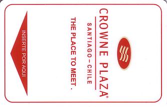 Hotel Keycard Crowne Plaza Santiago Chile Front