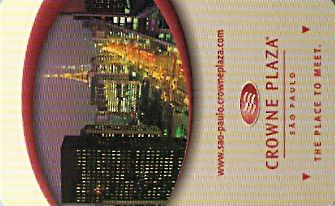 Hotel Keycard Crowne Plaza Sao Paulo Brazil Front