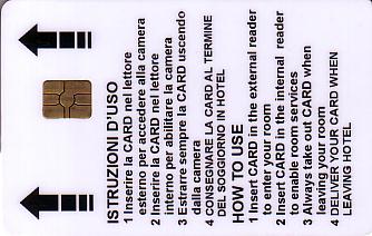 Hotel Keycard Crowne Plaza Sorrento Italy Back