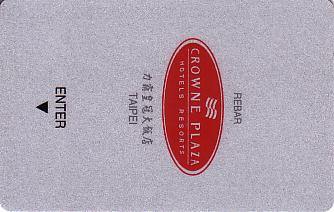 Hotel Keycard Crowne Plaza Taipei Taiwan Front