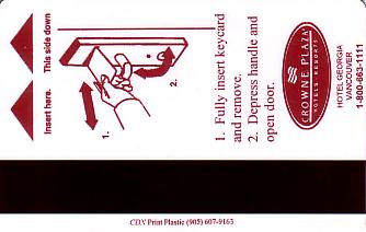 Hotel Keycard Crowne Plaza Vancouver Canada Back