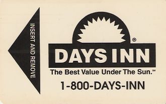 Hotel Keycard Days Inn Generic Front
