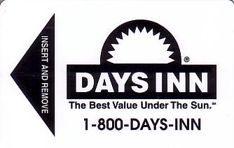 Hotel Keycard Days Inn Generic Front