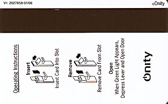 Hotel Keycard Days Inn Generic Back