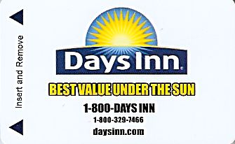Hotel Keycard Days Inn Generic Front