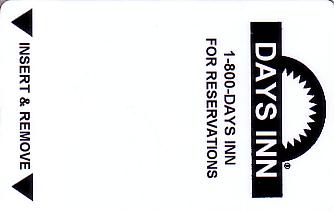 Hotel Keycard Days Inn Generic Front