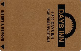 Hotel Keycard Days Inn Generic Front