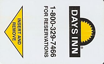Hotel Keycard Days Inn Generic Front