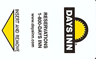 Hotel Keycard Days Inn Generic Front