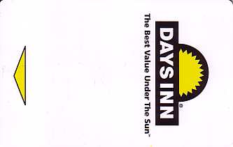 Hotel Keycard Days Inn Generic Front