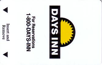 Hotel Keycard Days Inn Generic Front