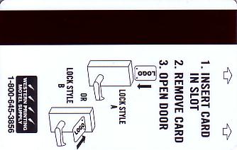 Hotel Keycard Days Inn Generic Back