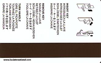 Hotel Keycard Days Inn  Canada Back