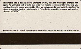 Hotel Keycard Disney Hotels Generic Back