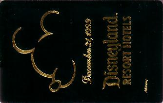 Hotel Keycard Disney Hotels Disneyland U.S.A. Front