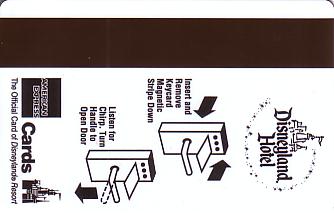 Hotel Keycard Disney Hotels Disneyland U.S.A. Back