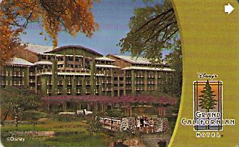 Hotel Keycard Disney Hotels Grand Californian U.S.A. Front