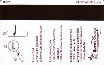 Hotel Keycard Disney Hotels Paris France Back