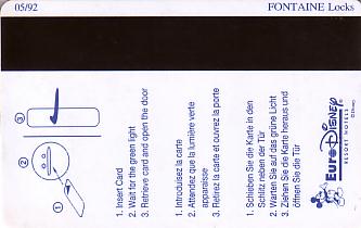Hotel Keycard Disney Hotels Paris France Back
