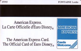Hotel Keycard Disney Hotels Paris France Back