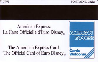 Hotel Keycard Disney Hotels Paris France Back