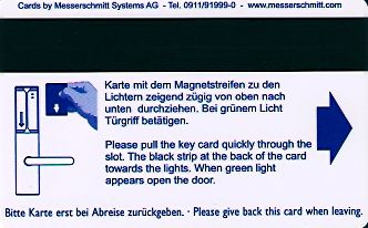 Hotel Keycard Dorint Generic Back