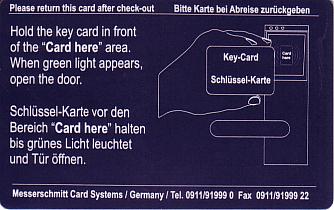 Hotel Keycard Dorint Generic Back