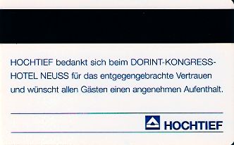 Hotel Keycard Dorint Generic Back