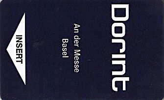 Hotel Keycard Dorint Basel Switzerland Front