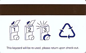 Hotel Keycard Dorint Brussels Belgium Back
