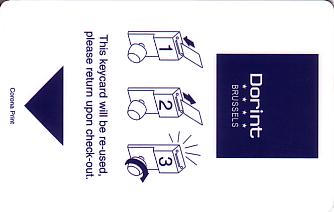 Hotel Keycard Dorint Brussels Belgium Front