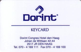 Hotel Keycard Dorint The Hague Netherlands Front