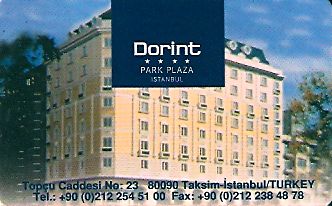 Hotel Keycard Dorint Istanbul Turkey Front
