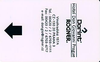 Hotel Keycard Dorint Prague Czech Republic Front