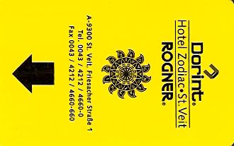 Hotel Keycard Dorint St Veit Austria Front