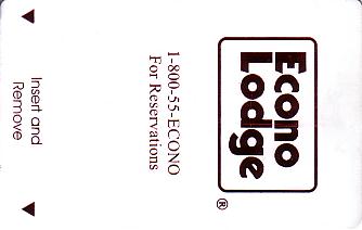 Hotel Keycard Econo Lodge Generic Front